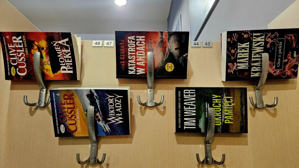 Kompozycja przedstawiająca okładki zakupionych książek