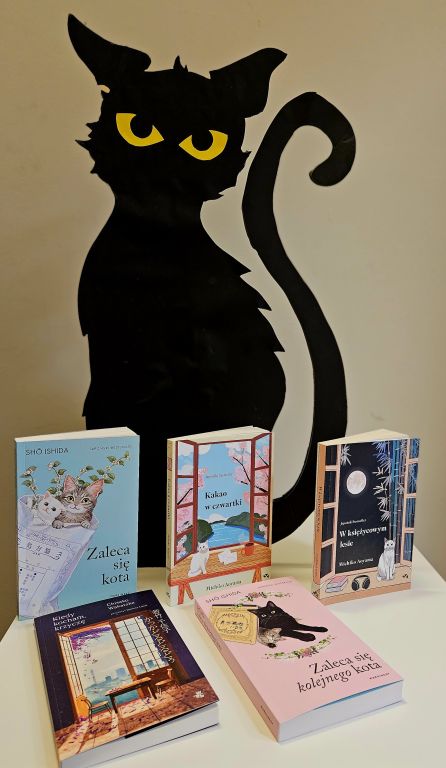 Kompozycja przedstawiająca okładki zakupionych książek