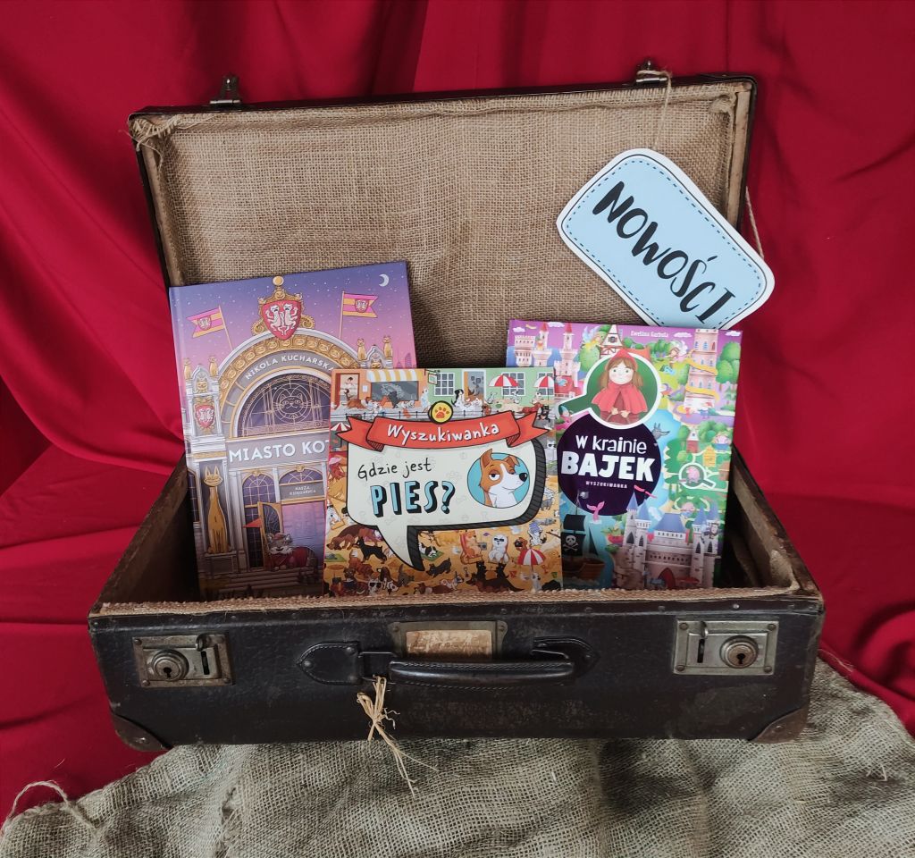 Kompozycja przedstawiająca okładki zakupionych książek