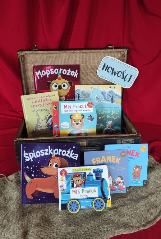 Kompozycja przedstawiająca okładki zakupionych książek